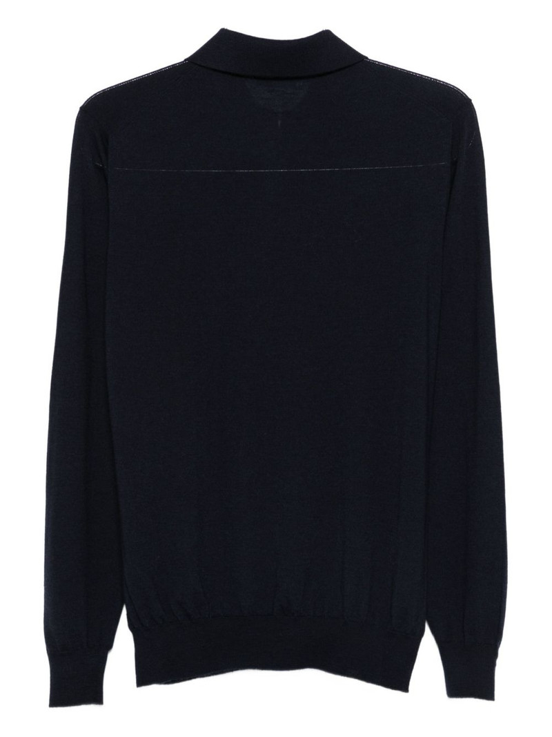 LARDINI zip-fastening polo shirt outlook