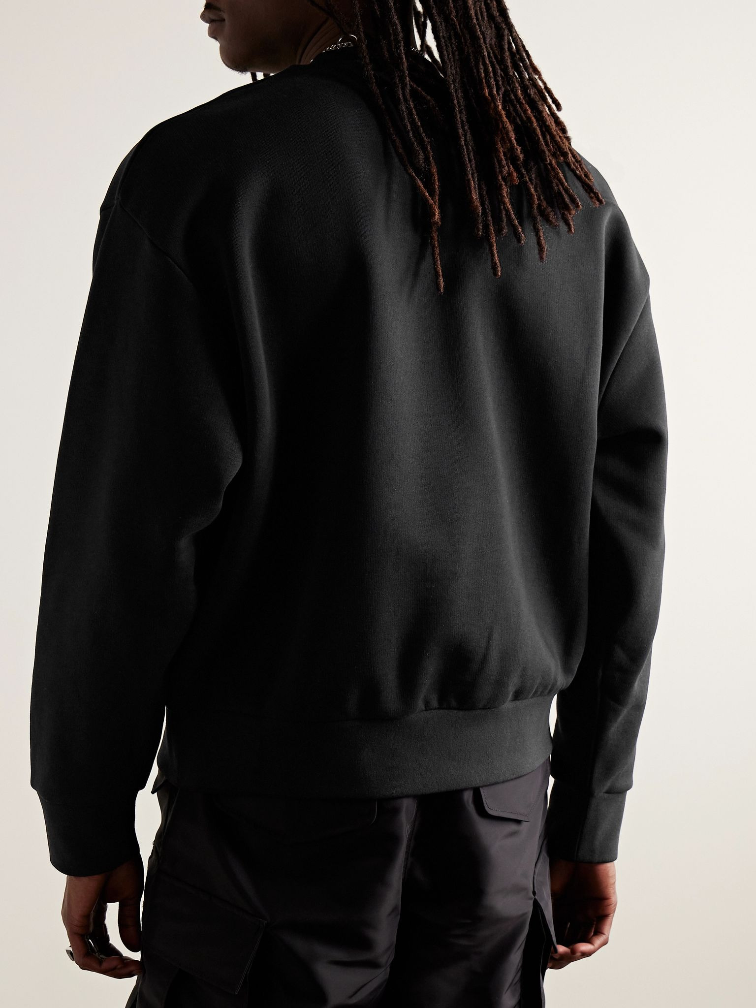 + Roc Nation by Jay-Z Logo-Print Cotton-Jersey Sweatshirt Black - 3