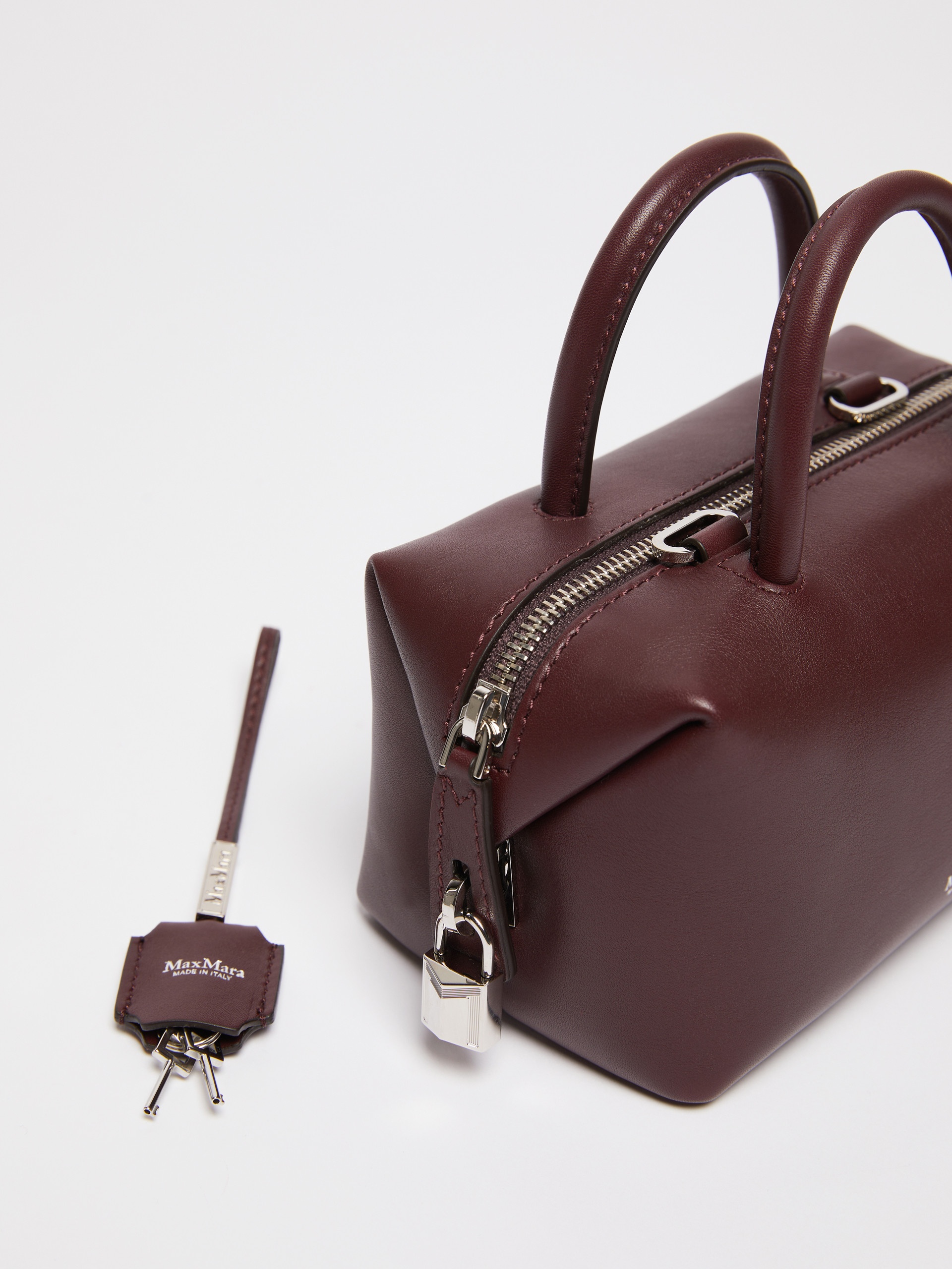 HOLDALLS Small natural leather bowler bag - 4