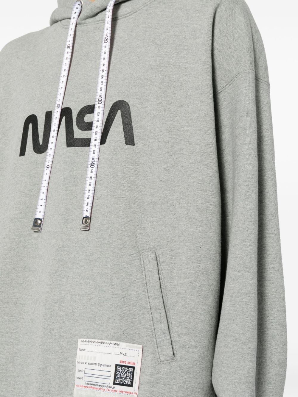NASA-print cotton hoodie - 5