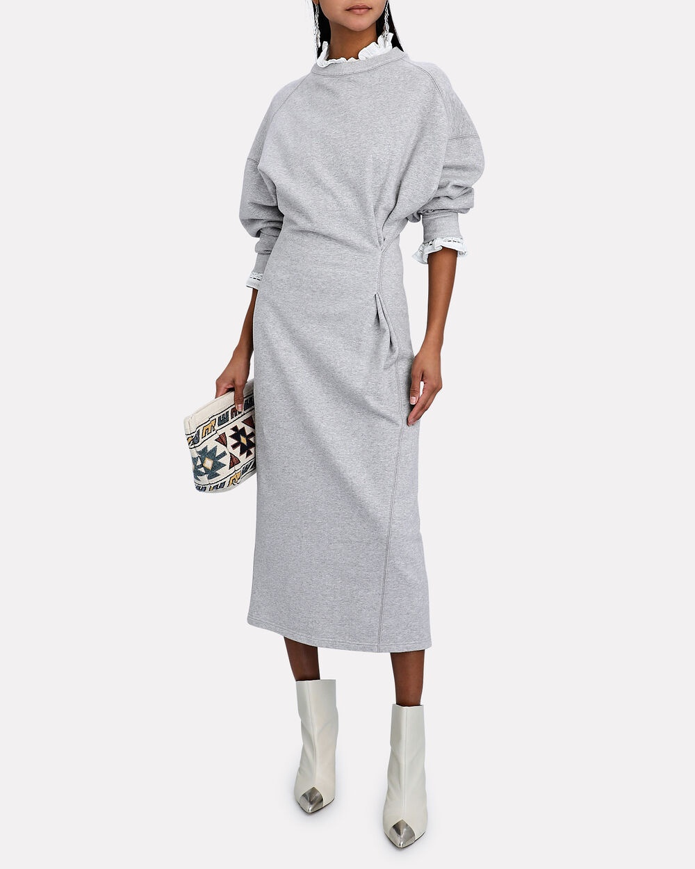 Meg Sweatshirt French Terry Midi Dress - 2