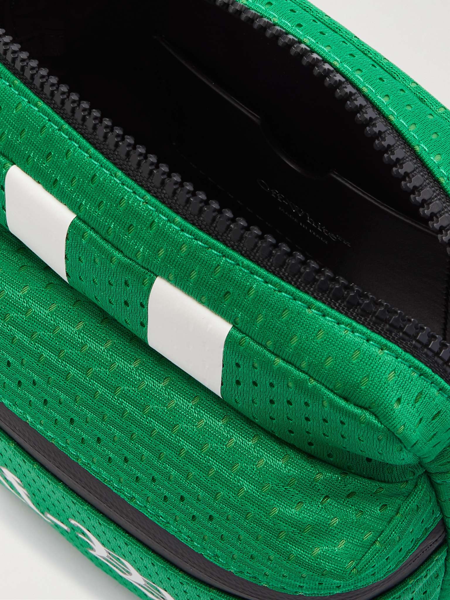Logo-Print Mesh Messenger Bag - 3
