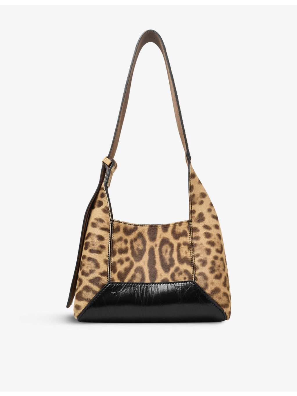 Diamond Hobo leopard leather shoulder bag - 3