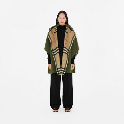 Burberry Cashmere Reversible Hooded Cape outlook