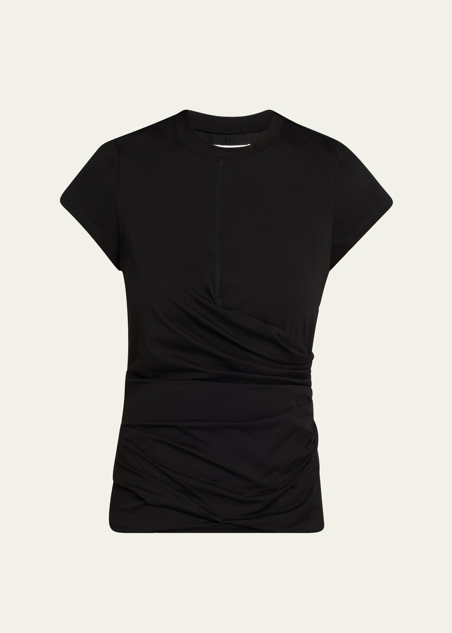 Draped Short-Sleeve Tee - 1
