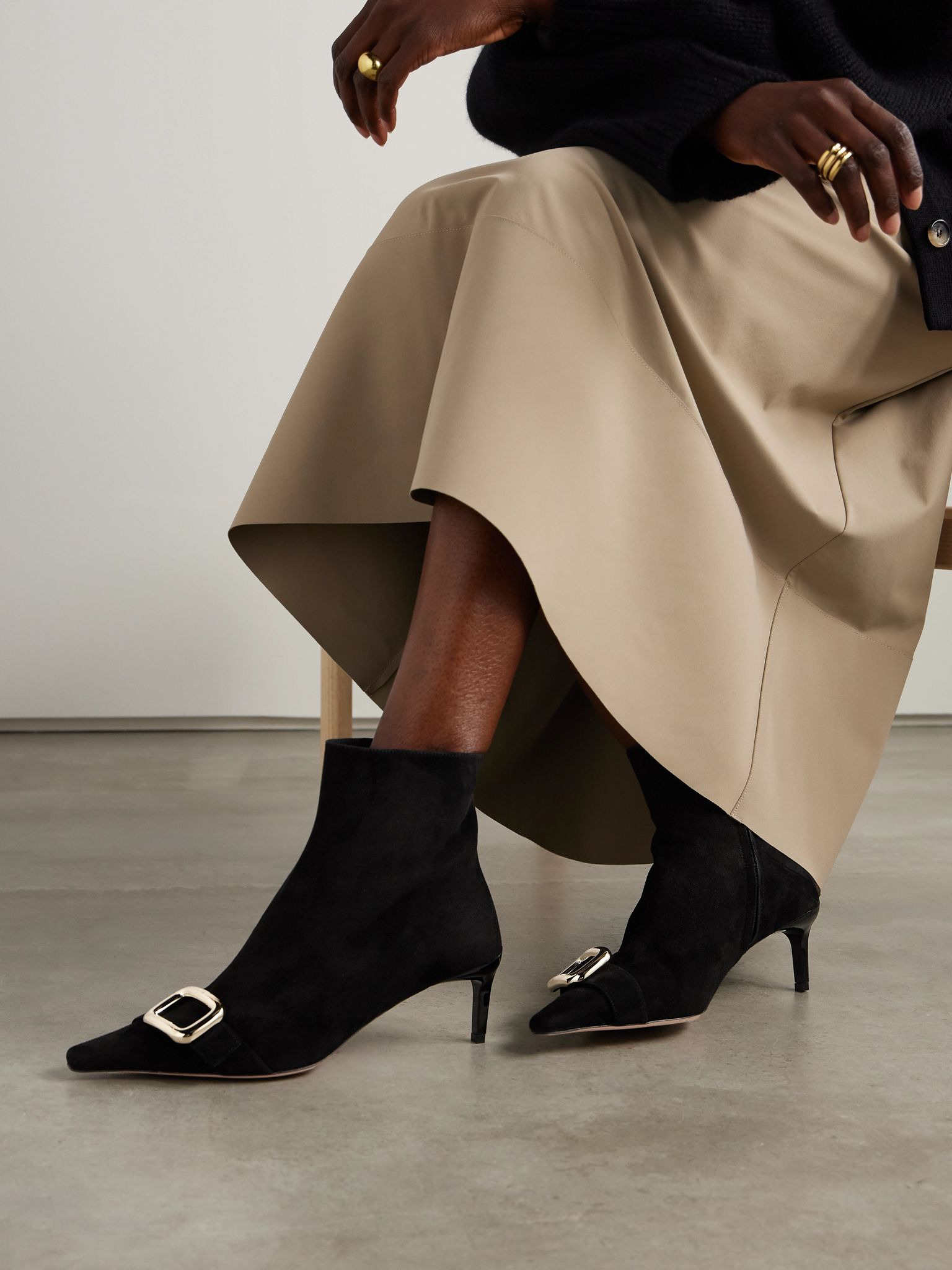Viv' Canard 55 suede ankle boots Black - 2