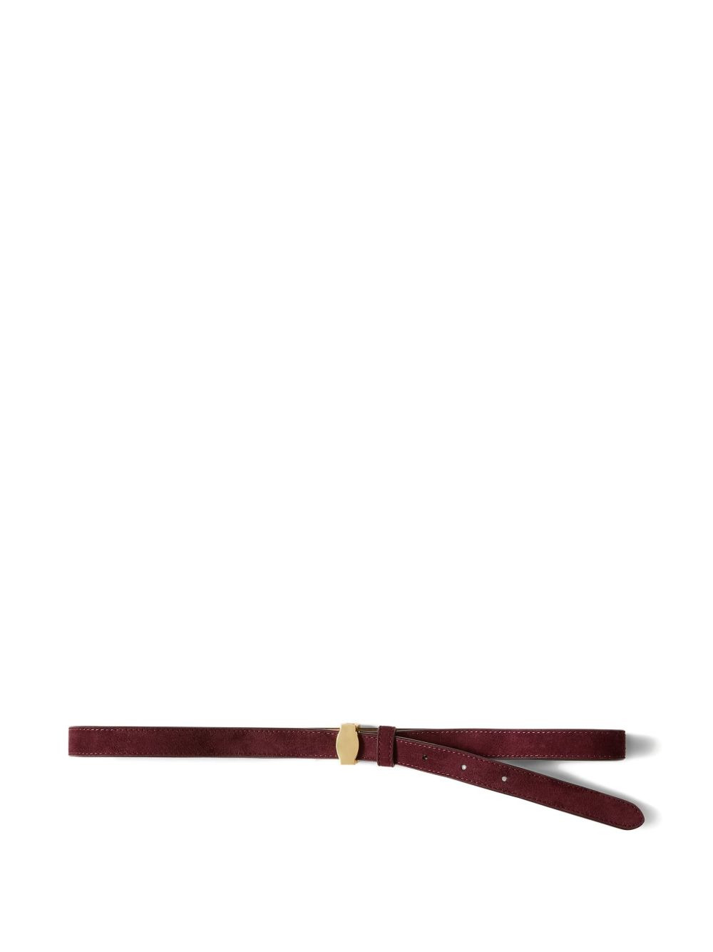 suede buckled belt - 1