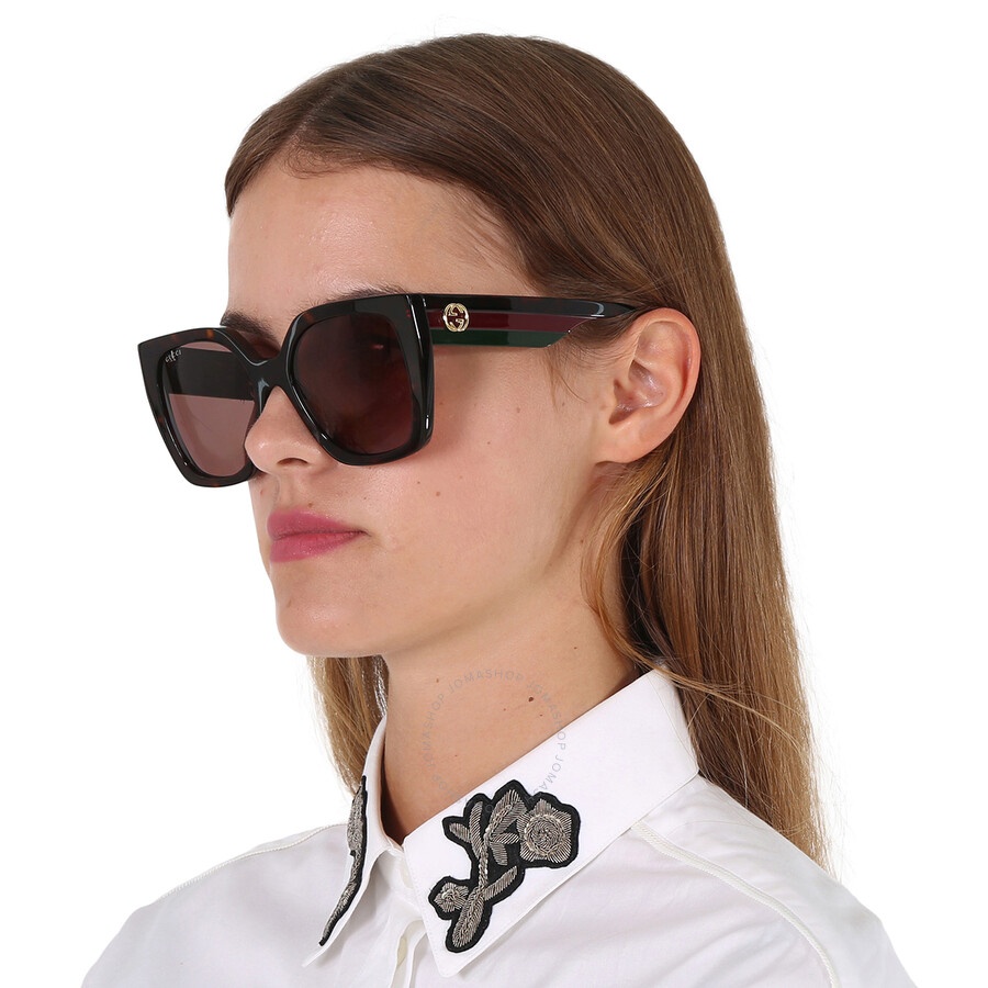 Gucci Brown Cat Eye Ladies Sunglasses GG1300S 002 55 - 2