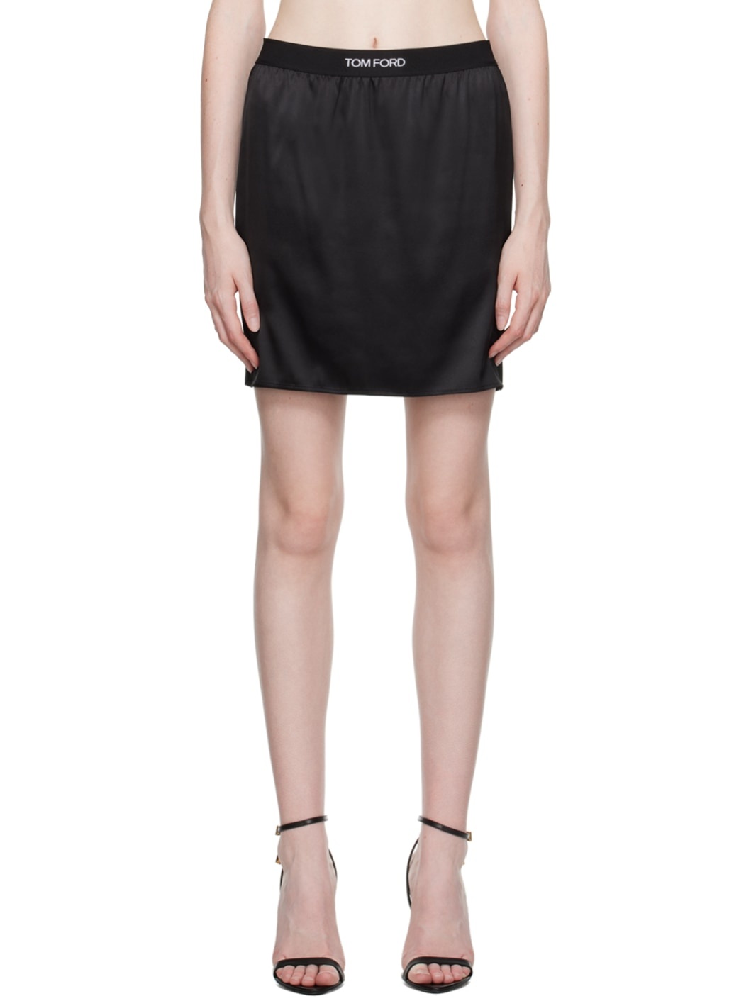 Black Patch Miniskirt - 1
