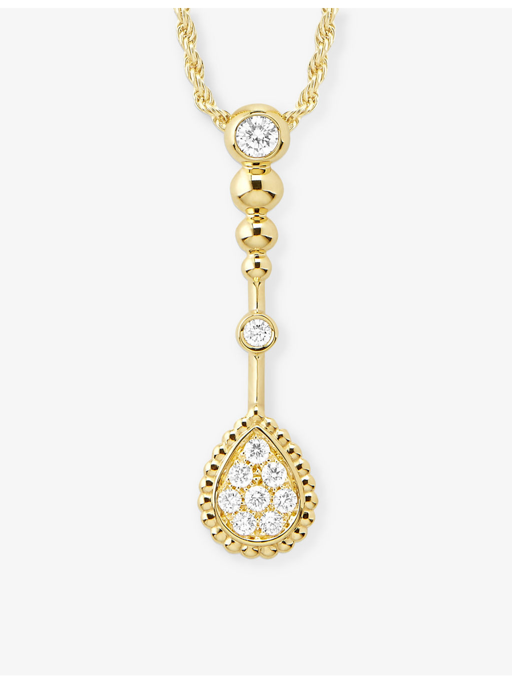 Serpent Bohème 18ct yellow gold and 0.19ct diamond pendant necklace - 4