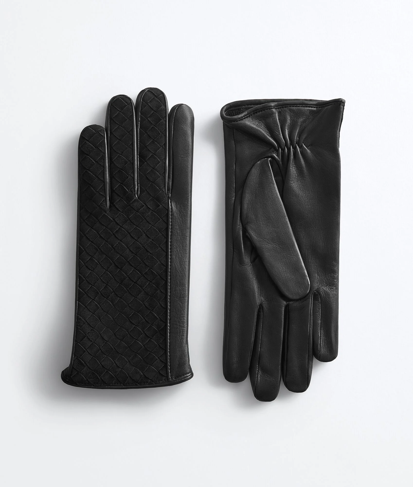 Intrecciato Suede Leather Gloves - 1