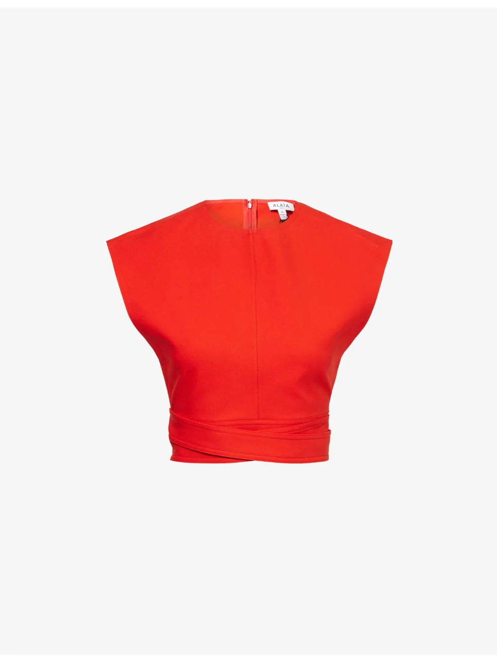 Sleeveless Belted Cotton Top - 1