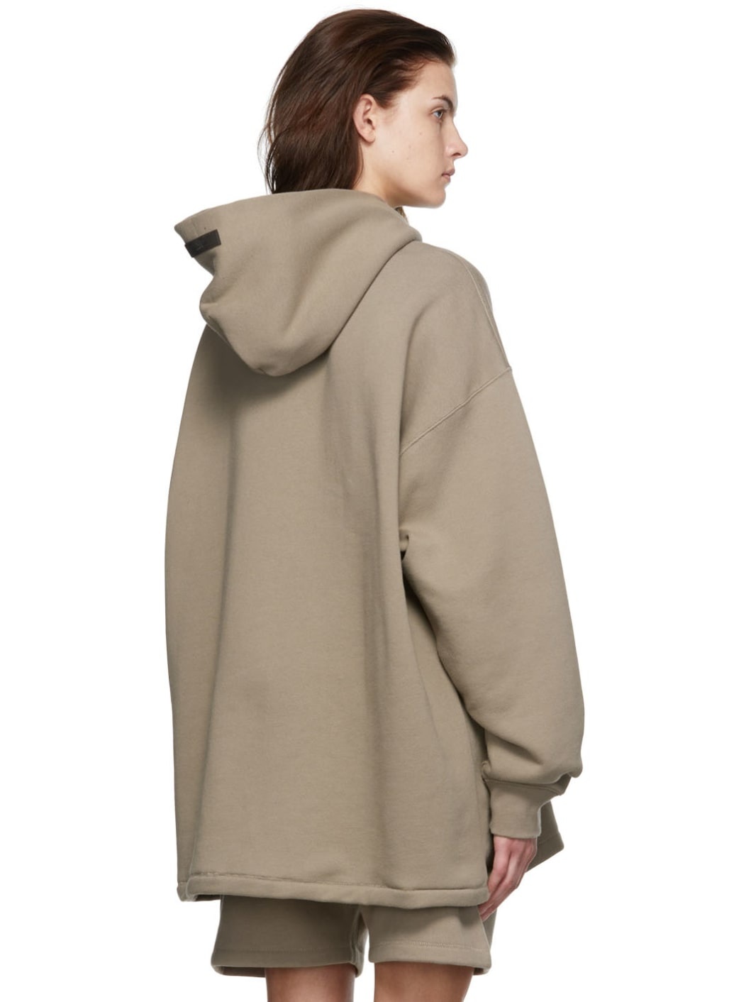 Taupe Cotton Hoodie - 3