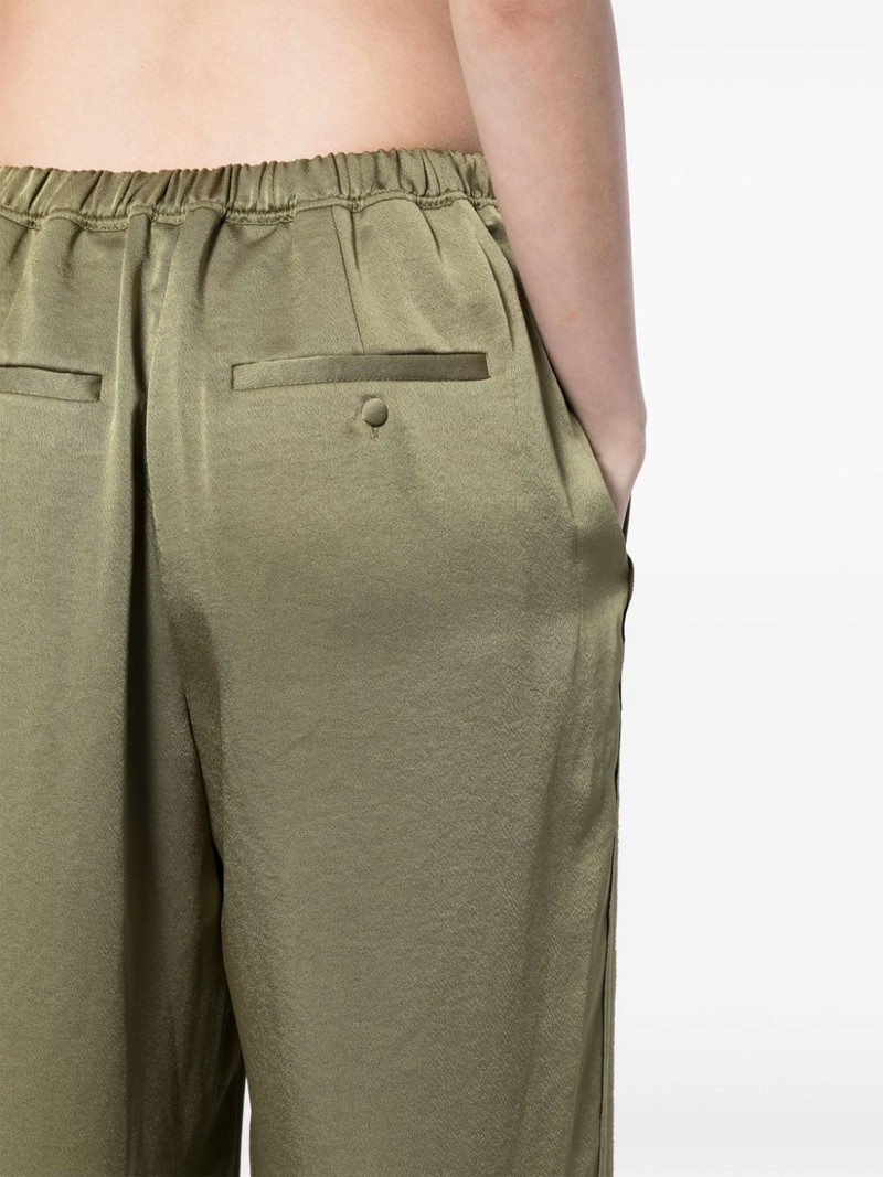 satin-finish straight trousers 5