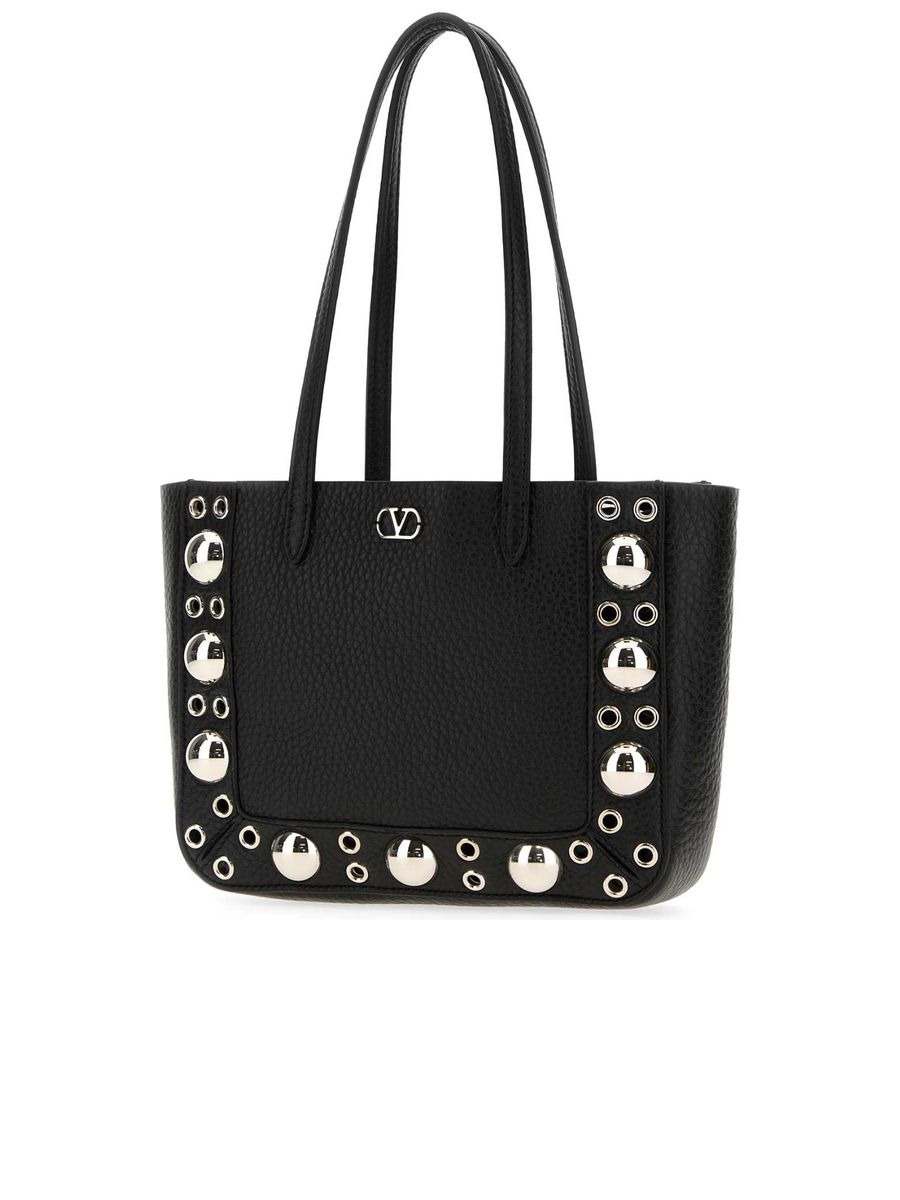 Valentino Garavani Nellcôte Mini Shopping Bag In Grainy Calfskin - 2