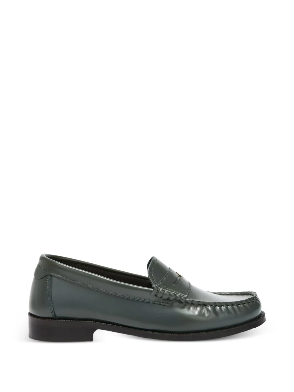 arch square-toe leather loafers - 1
