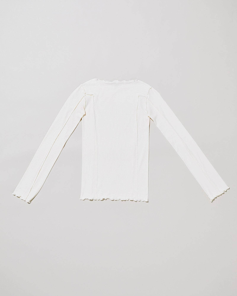 Omato Long Sleeve Tee - Fine Organic Cotton Rib - 1