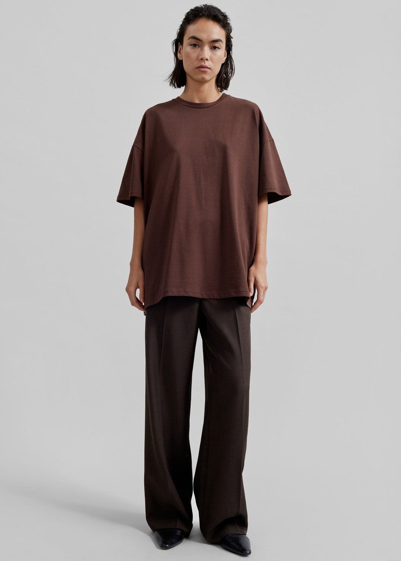 Faro Boxy Tee - Brown 8