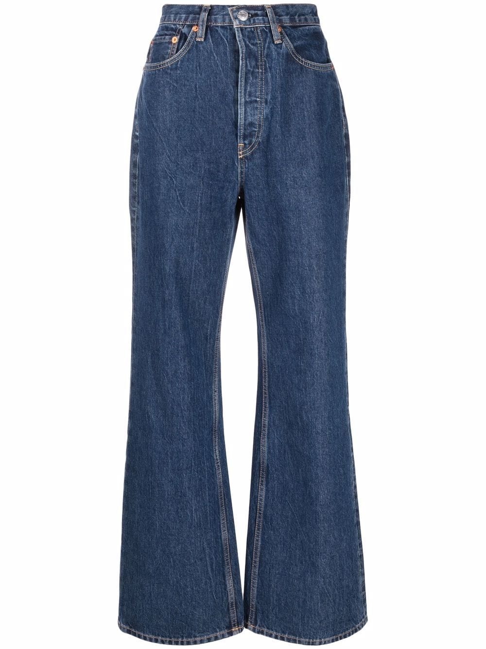 high-waisted bootcut jeans - 1