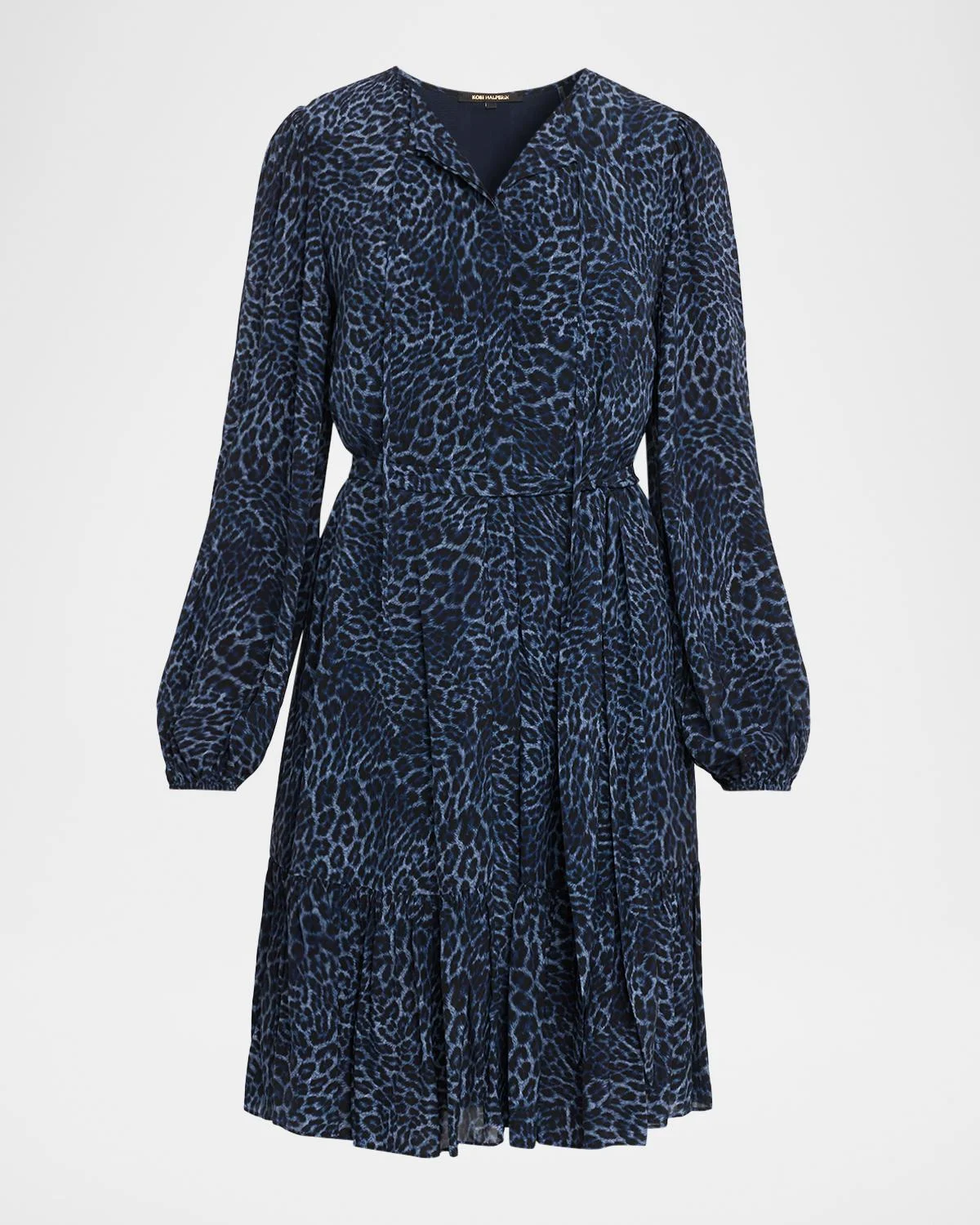 Cheryl Leopard-Print Viscose Midi Dress - 1