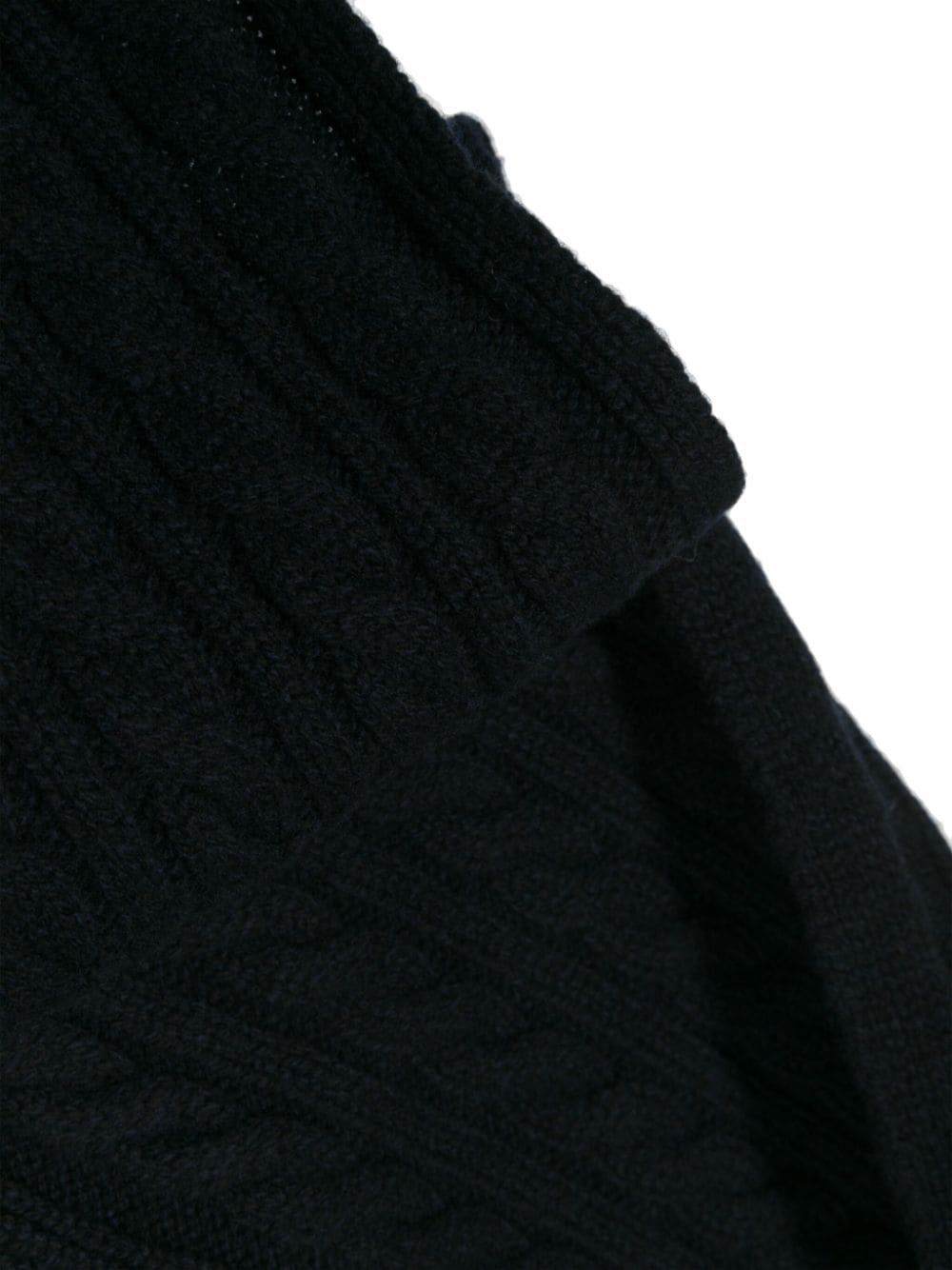 cable-knit wool scarf - 3