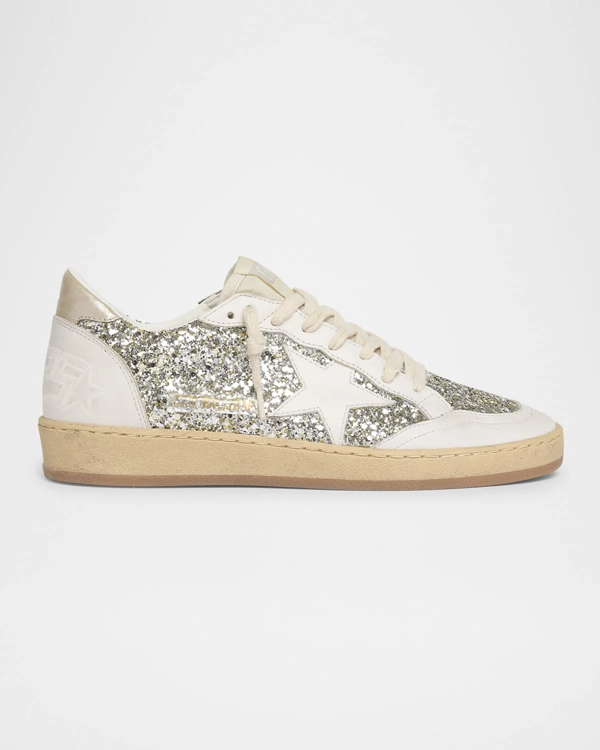 Ballstar Glitter Leather Low-Top Sneakers - 1