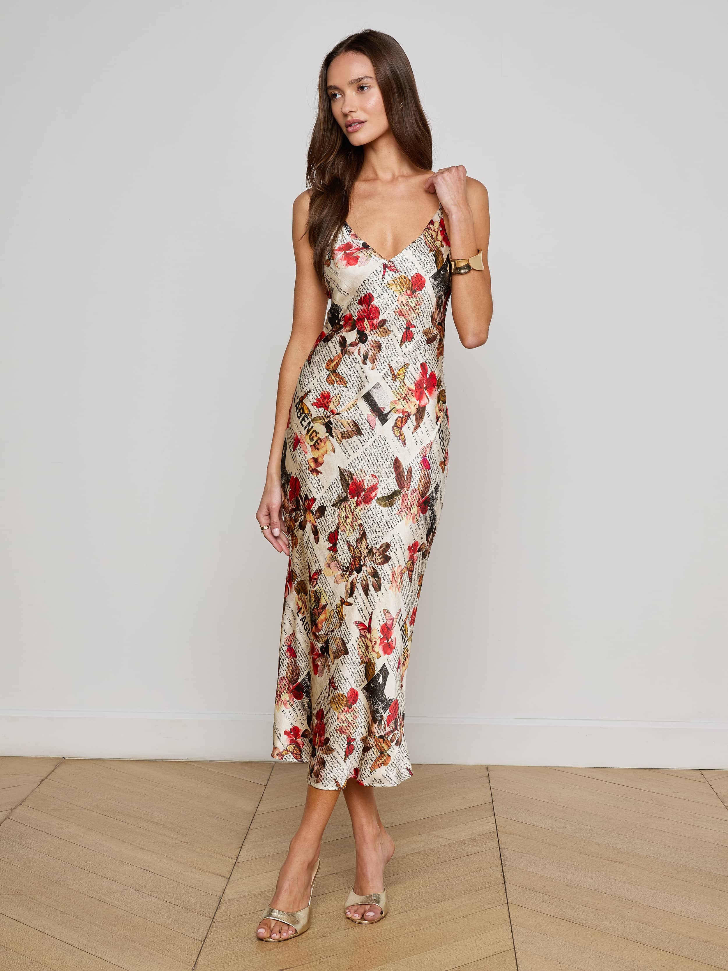 Seridie Silk Slip Dress - 2