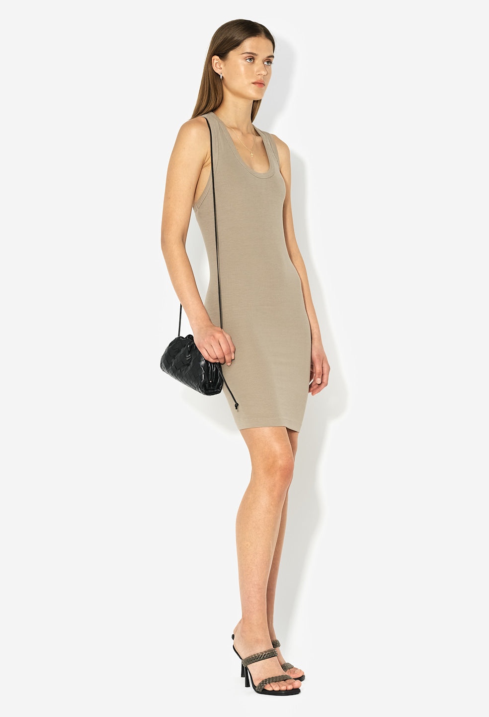 GEMINI RIB RACERBACK DRESS - 2