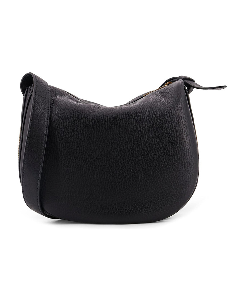 Burberry Hammered Leather Crossbody Bag With Logo Patch outlook