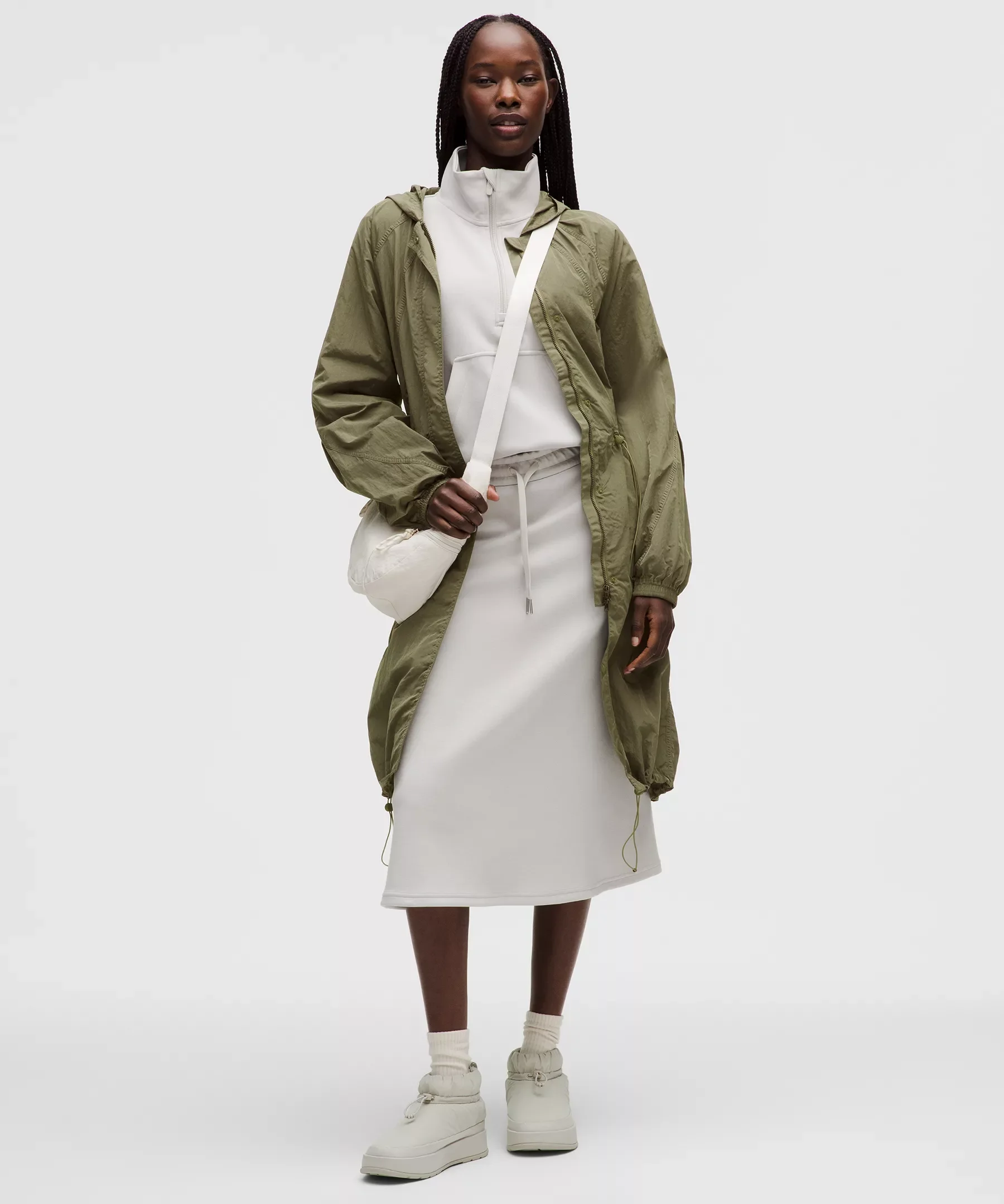 Lightweight Woven Long Jacket - 1