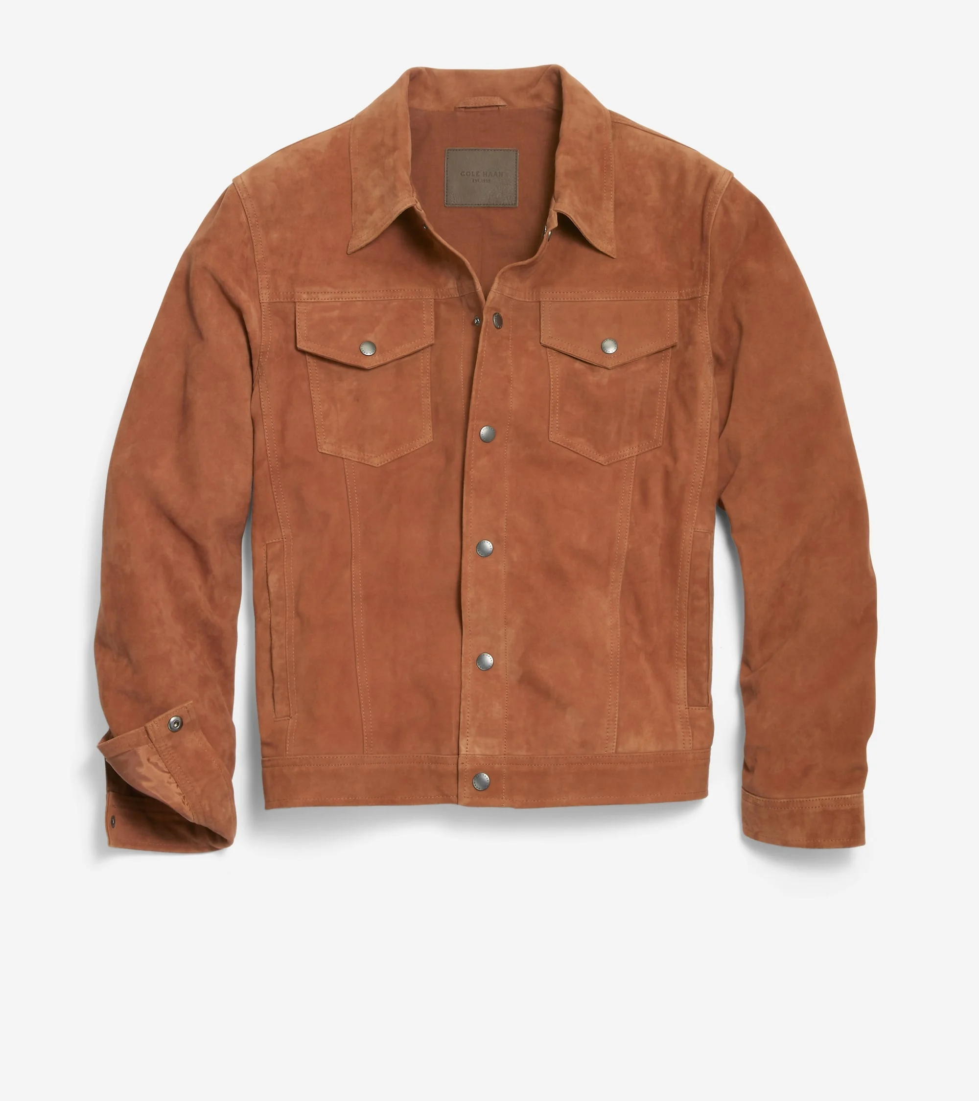 Men's Trucker Suede Jacket - 1