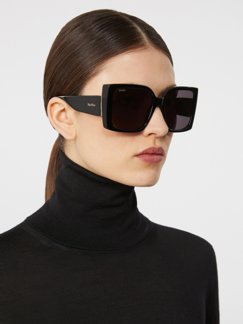HINGE Oversized square sunglasses - BLACK 4