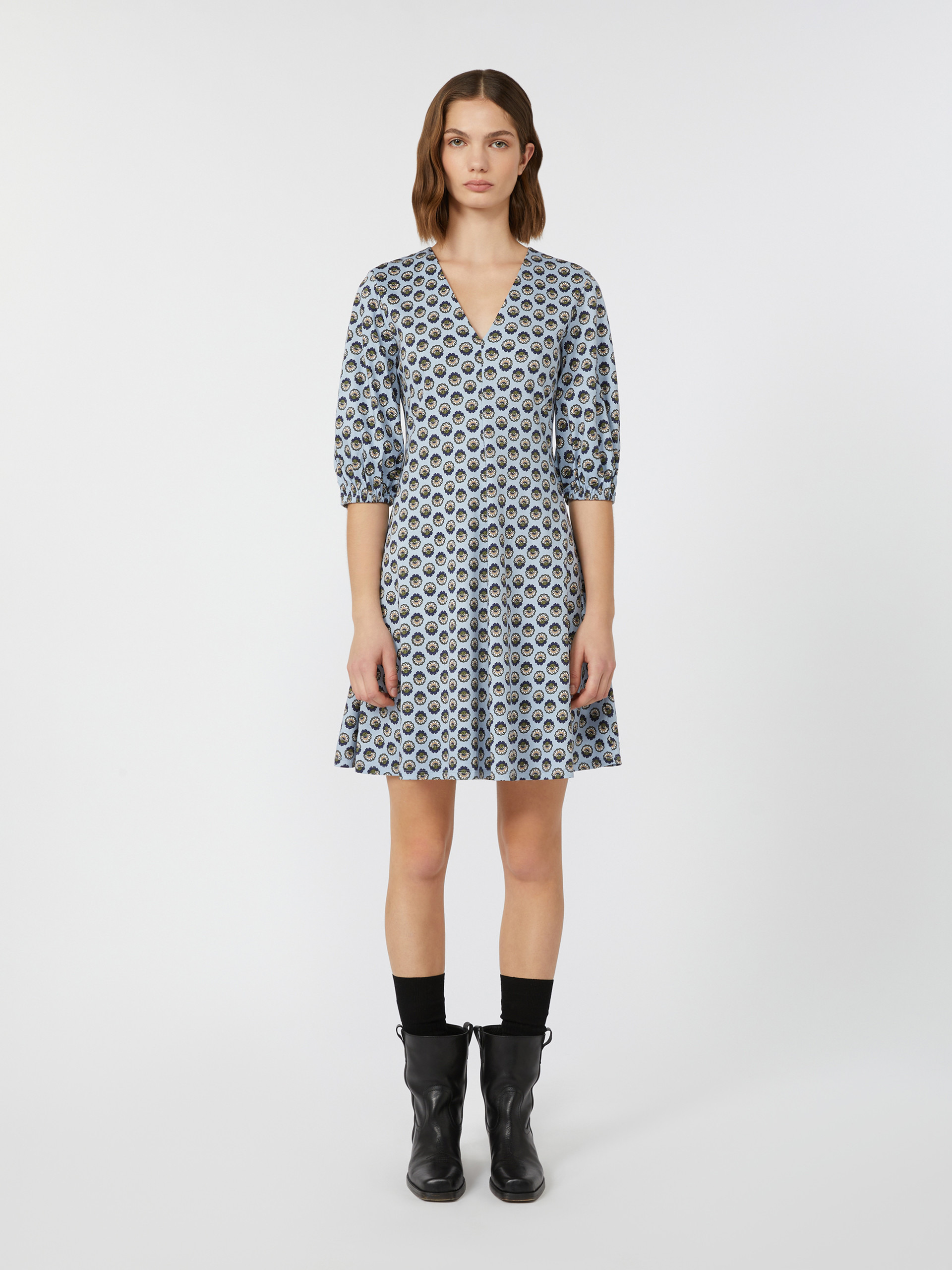 CINGHIA Short printed jersey dress - 3