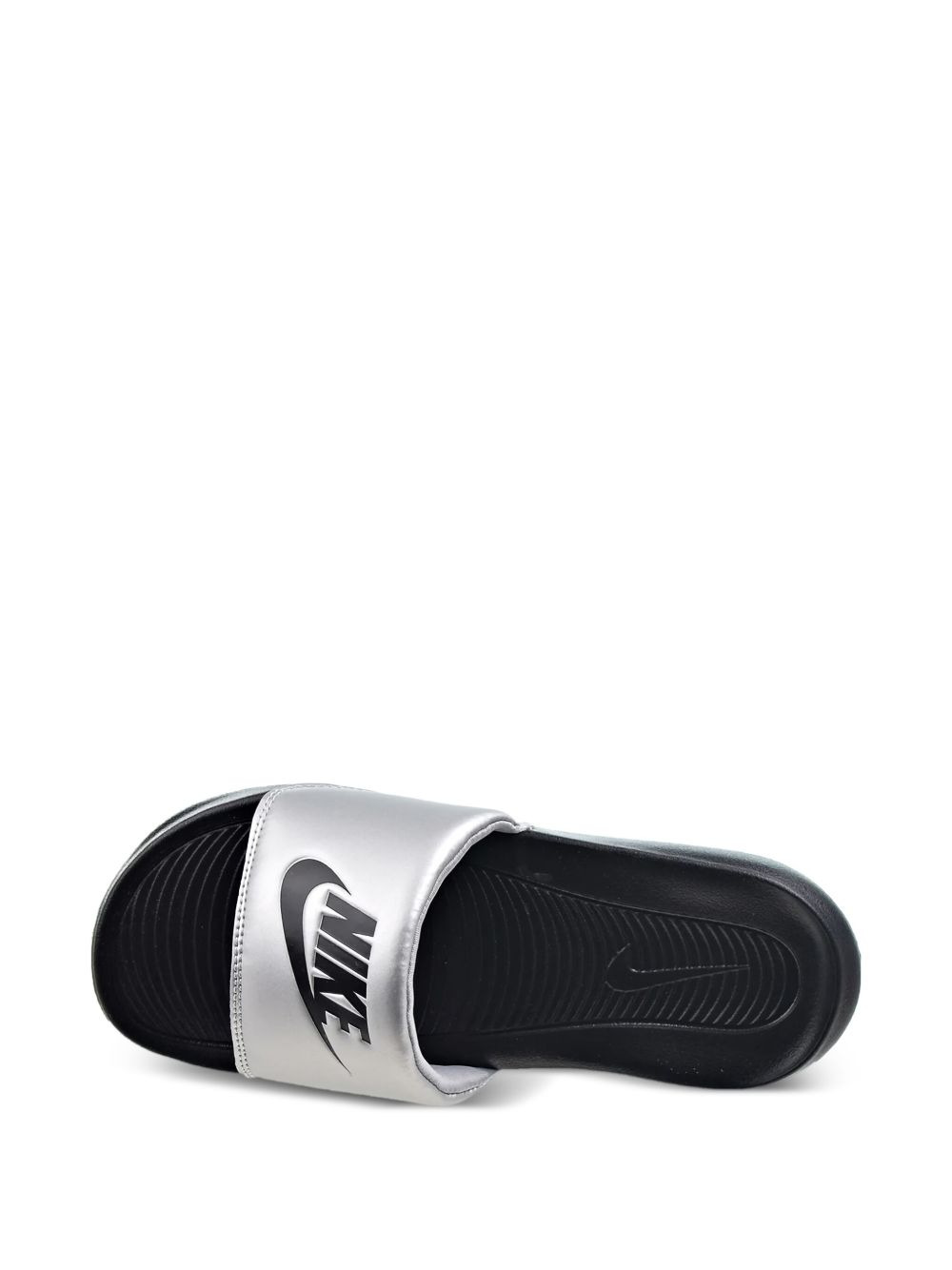 Victori One "Black/Metallic Sliver" slides - 2