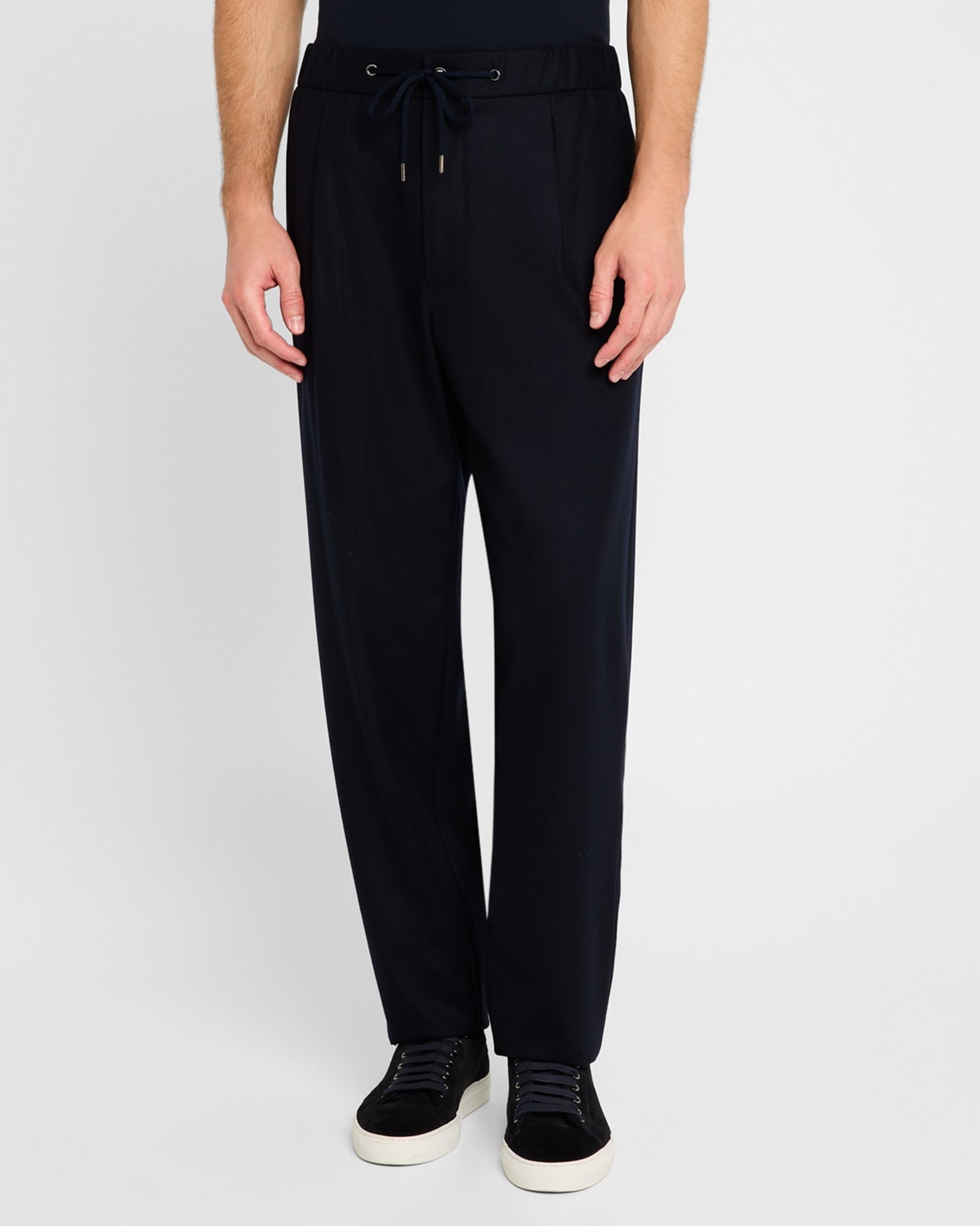 Men's Cashmere Drawstring Trousers - 4