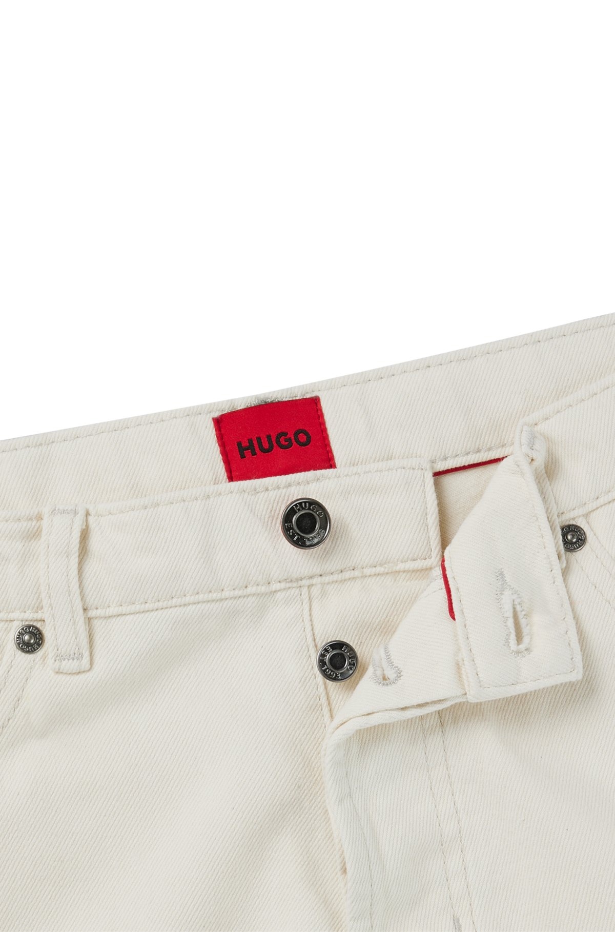 TAPERED-FIT JEANS IN NATURAL DENIM - 6