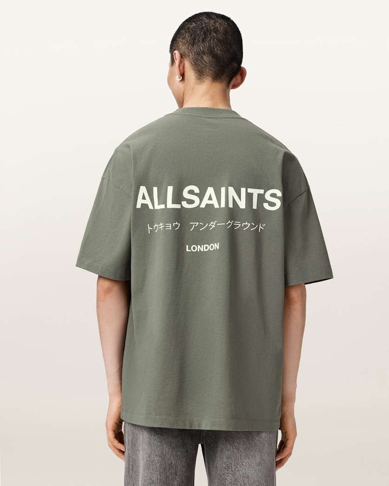 ALLSAINTS UNDERGROUND OVERSIZED CREW NECK T-SHIRT outlook