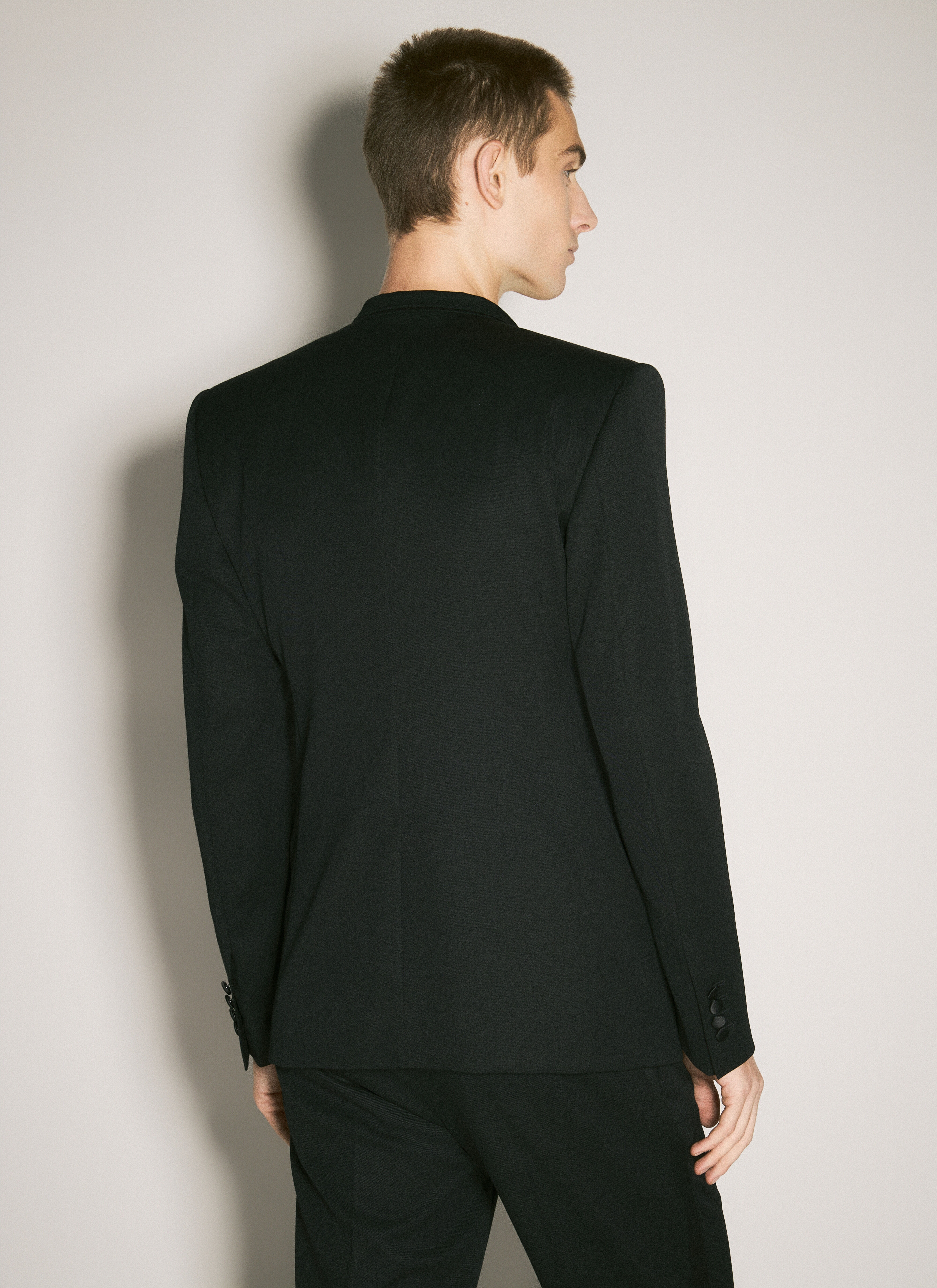 Single-Breasted Wool Jacket - 5