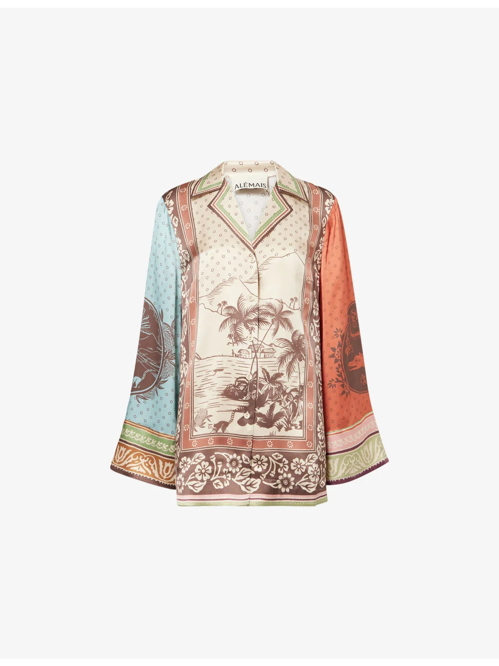 Alberta Printed Silk Shirt - 1