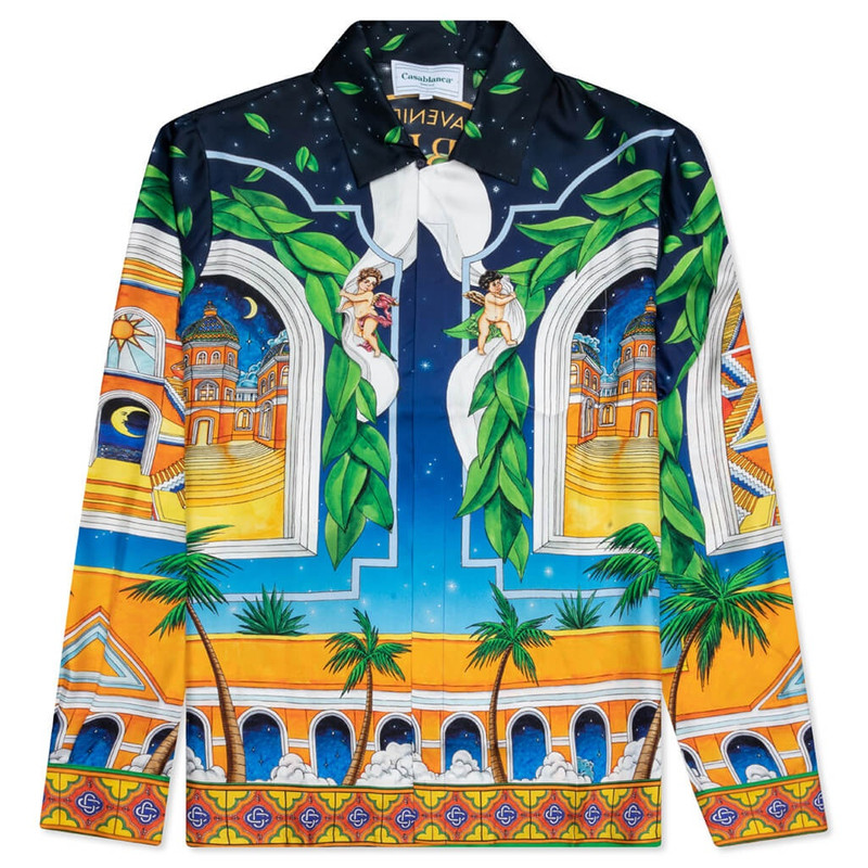 Maison DÂ´ete Cuban Collar Long Sleeve Shirt Multicolor - 1