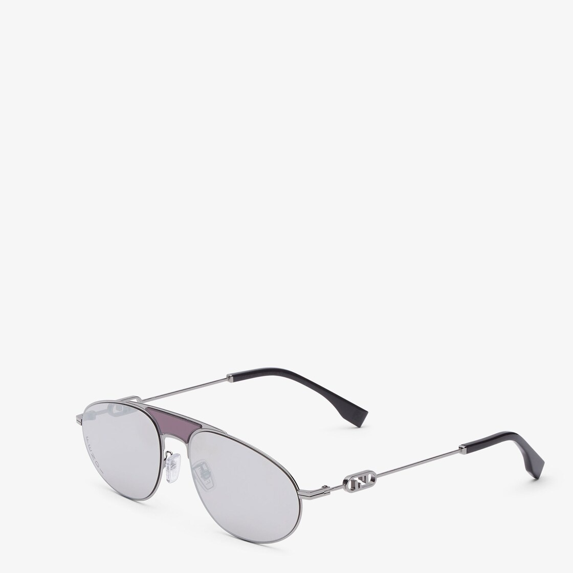 Presented at the Fall-Winter 22 fashion show, these oval-shaped pilot-style shield sunglasses are ma - 2