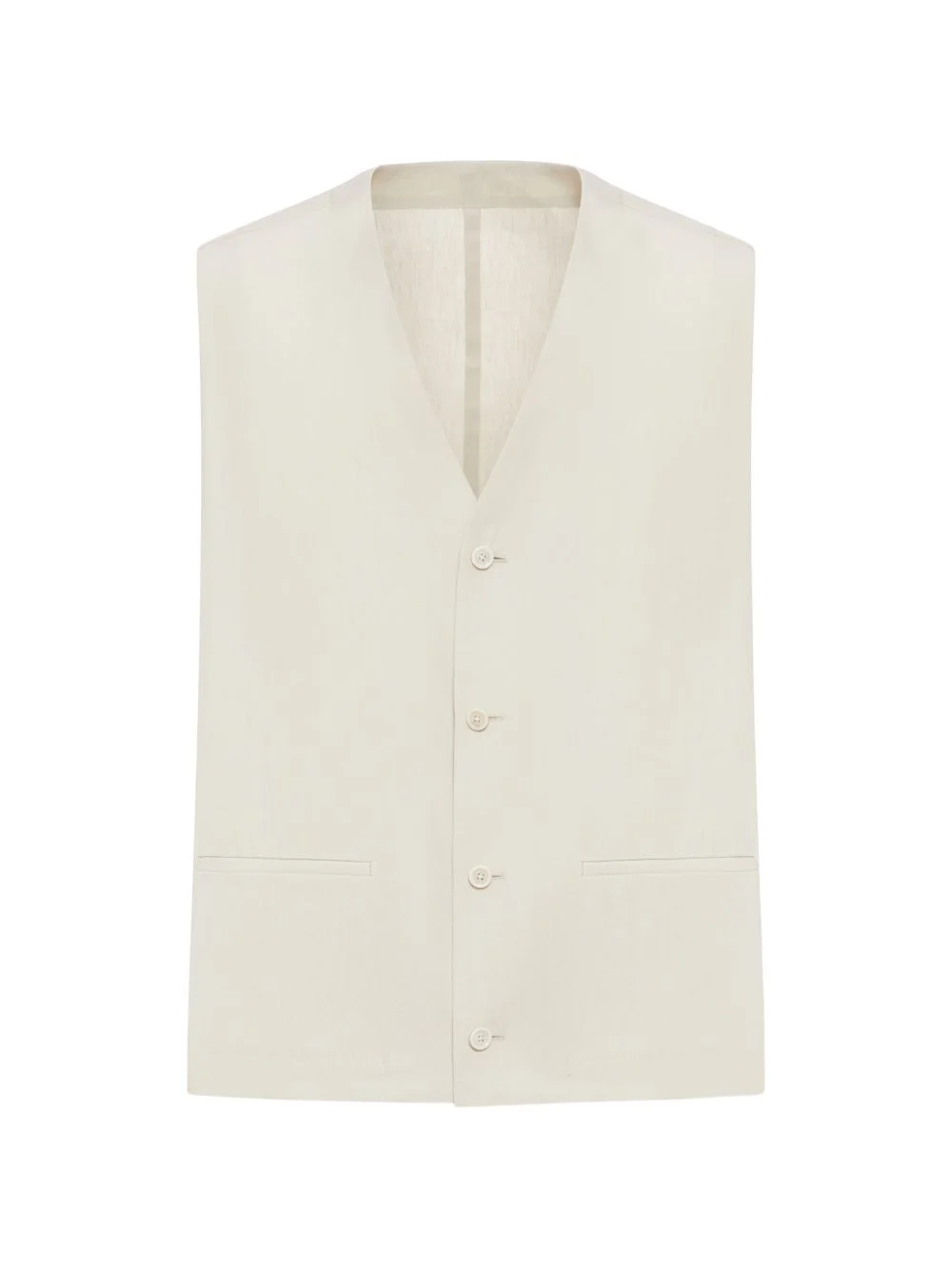 V-neck button gillet - 1