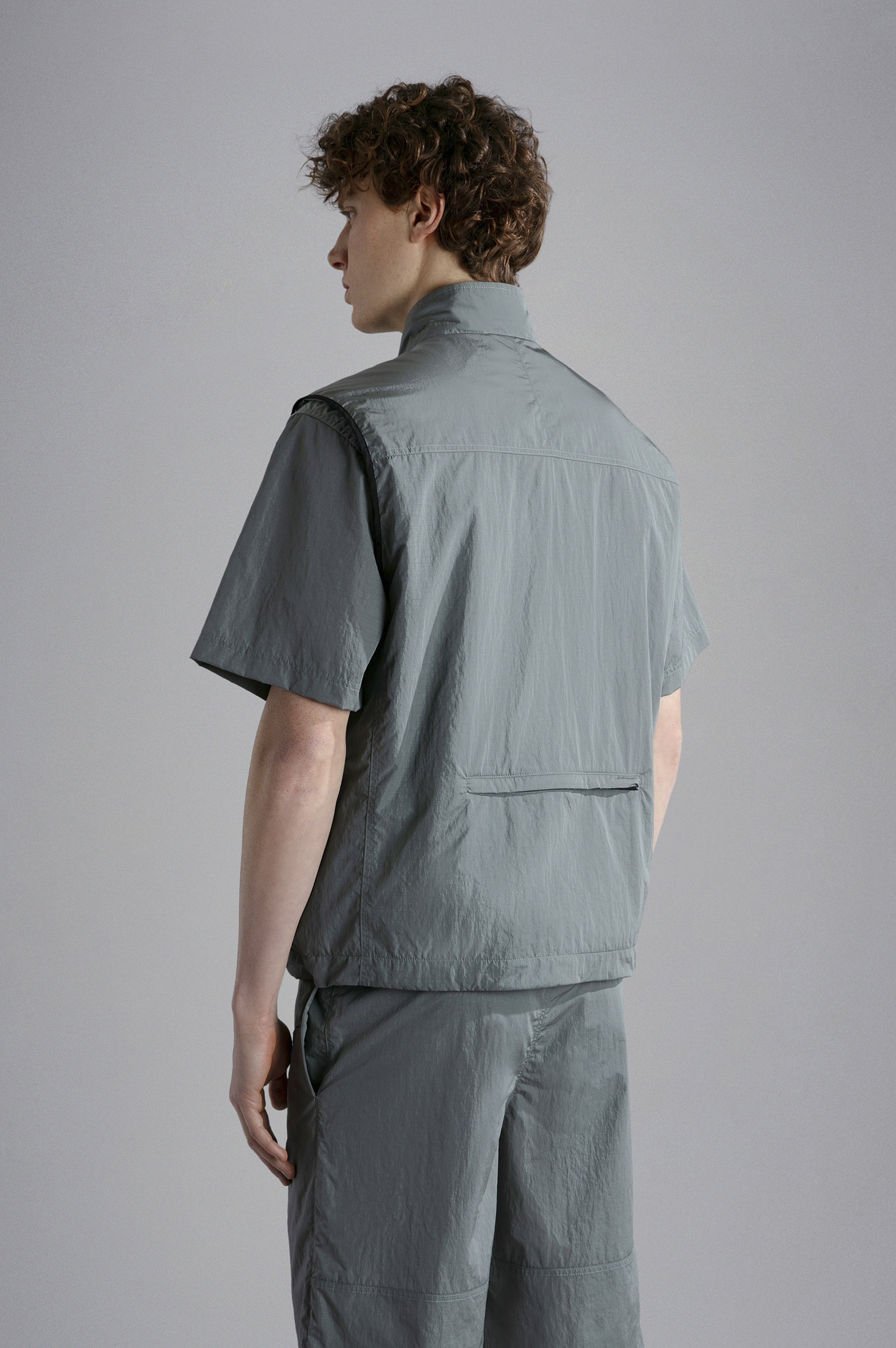 CRINKLE GILET - 3