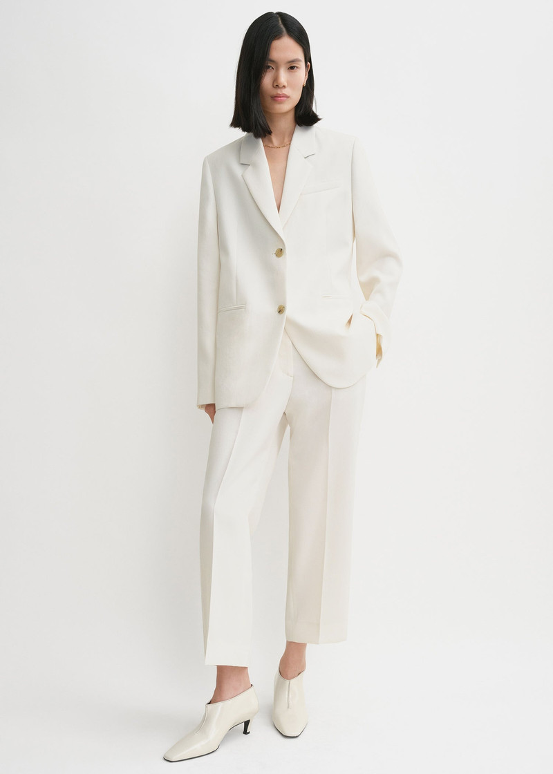Totême Tailored suit jacket off white outlook