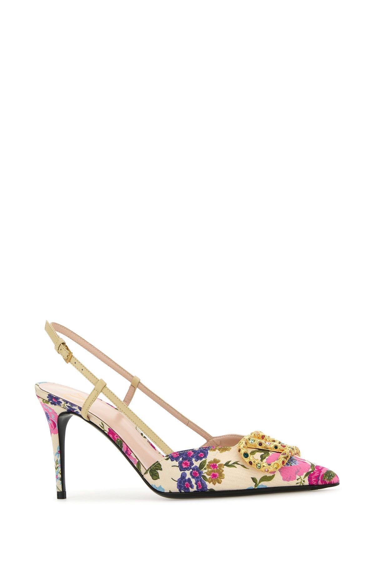 Printed fabric VLogo Signature pumps - 2