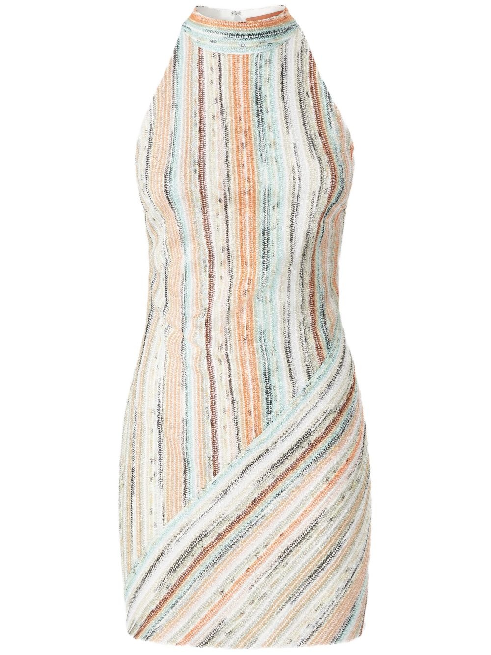 striped mini dress - 1