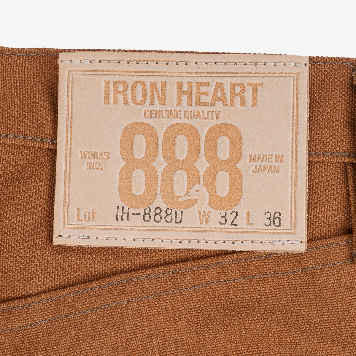 IH-888D 17oz Duck Relaxed Taper Brown - 7