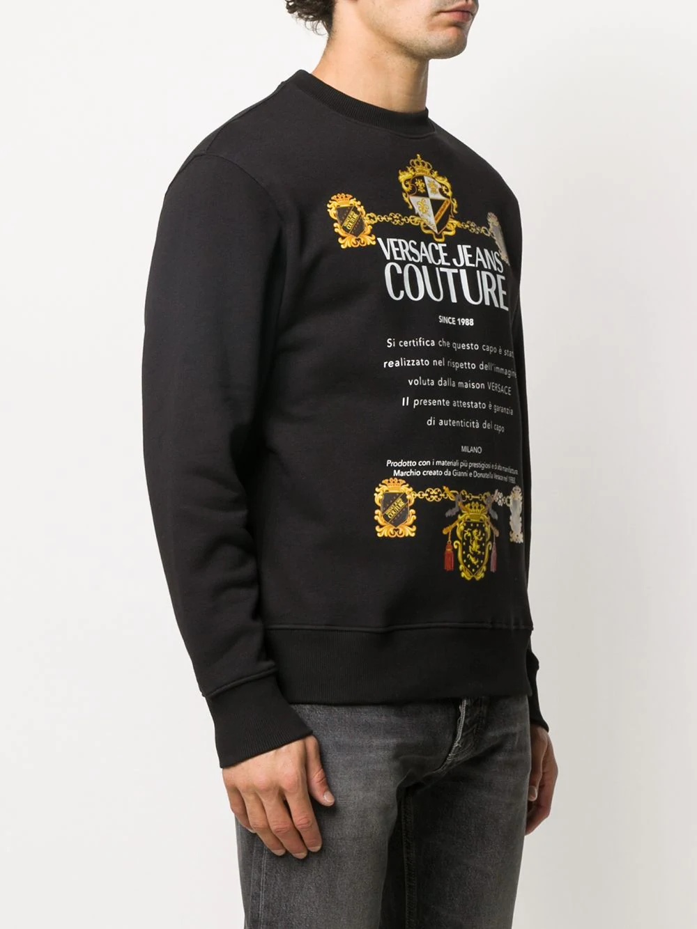 Baroque logo printed sweatshirt - 3