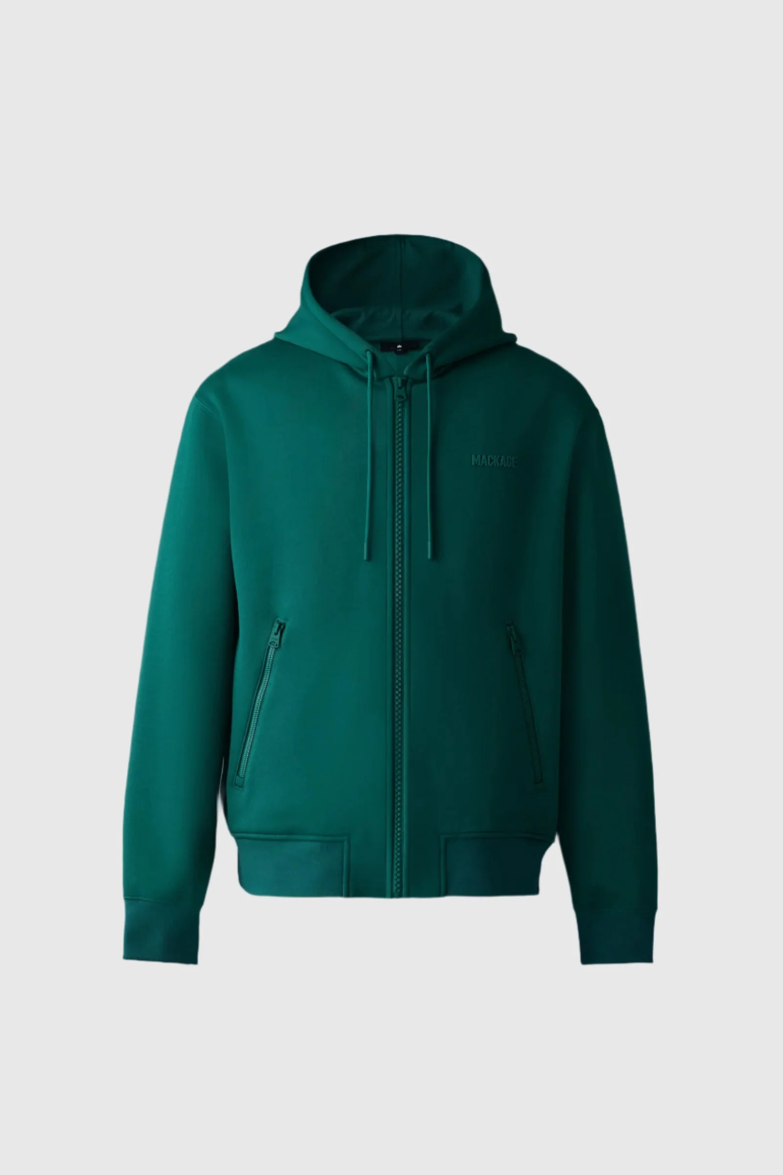 KRYSTOS Double-face Jersey zip-up hoodie - 1