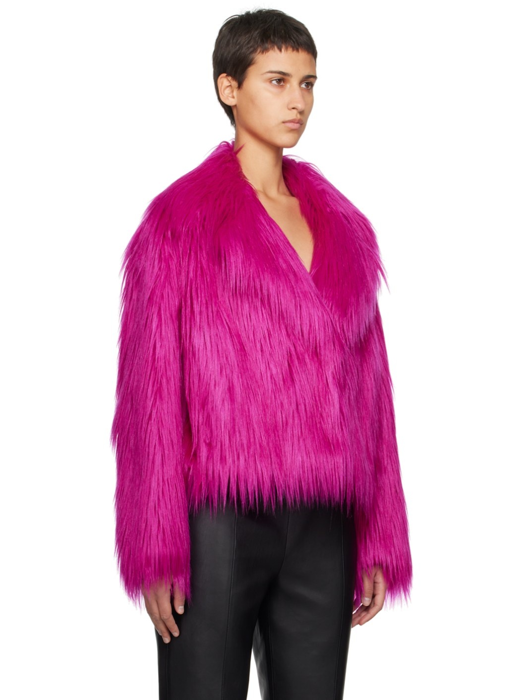 Pink Janet Faux-Fur Jacket - 2